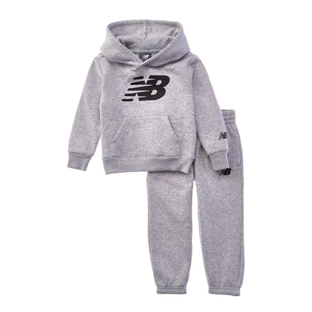 New Balance Boys  2Pc Fleece Hoodie & Jogger Set, Grey